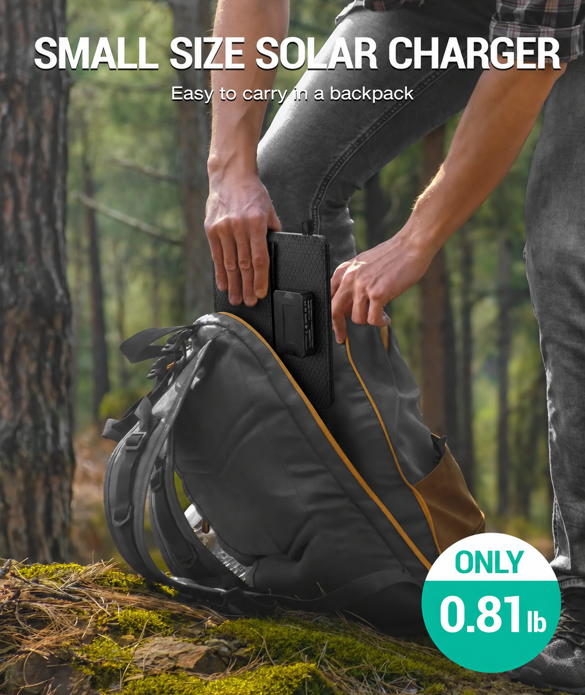 10W Foldable Solar Panel — Portable USB-A & USB-C Charger for Camping