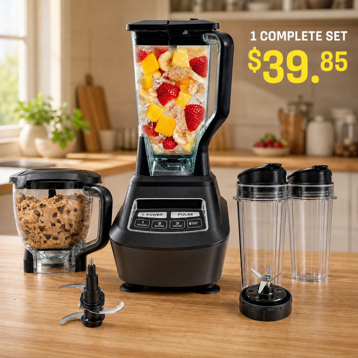 1500W Blender & Food Processor Kitchen System