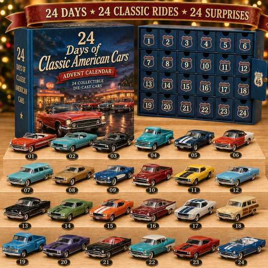 24-Day Classic Car Miniatures Advent Calendar