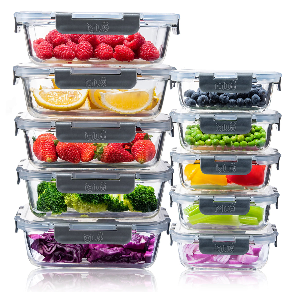 10-Piece Glass Food Storage Set