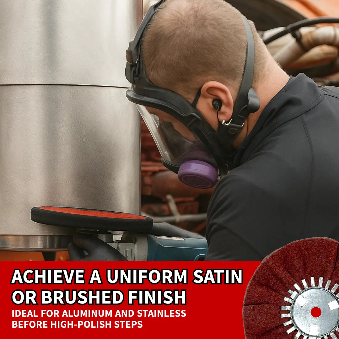 Satin Airway Buffing Wheels — Ultra-Fine & Very Fine Metal Finishing