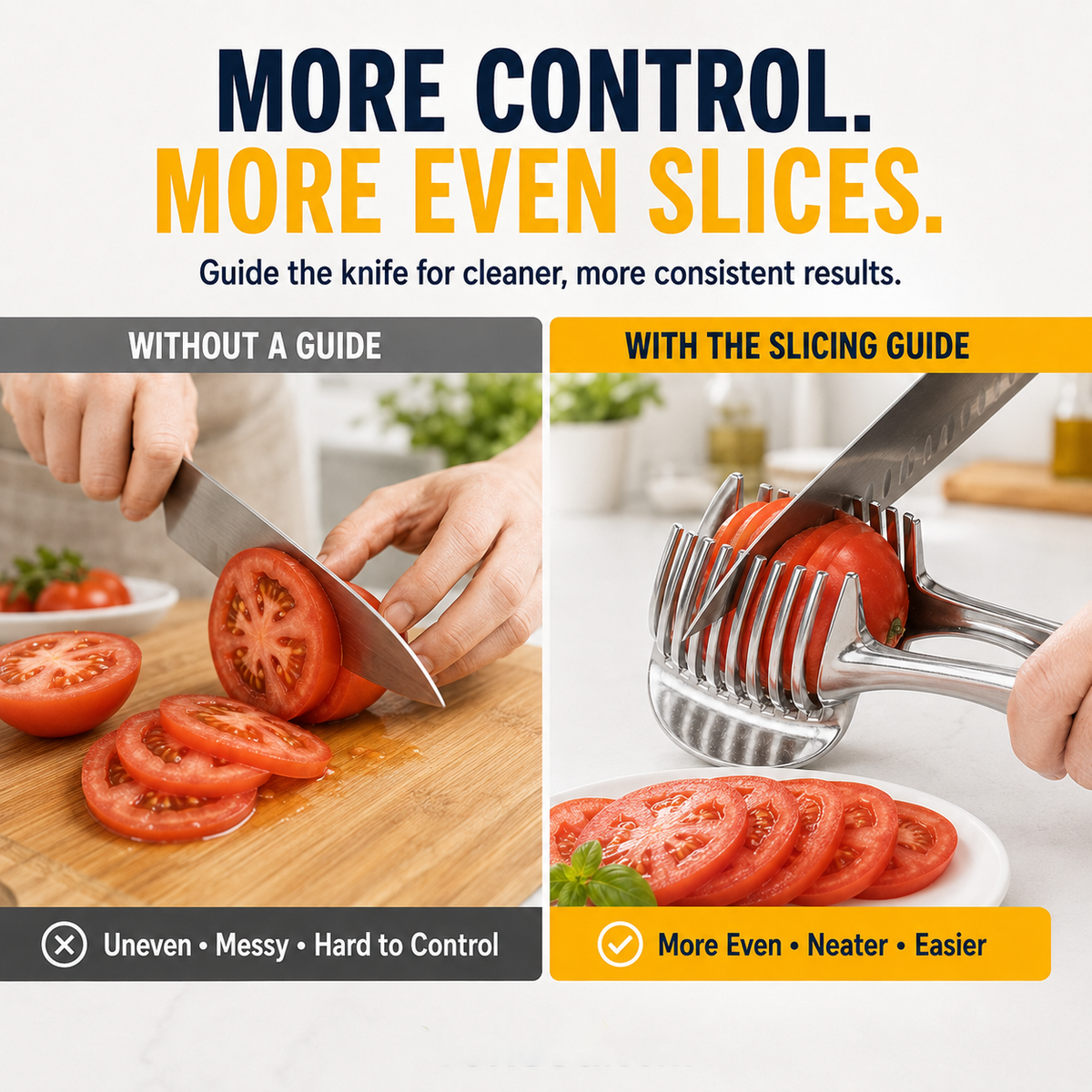 Metal Fruit & Vegetable Slicing Guide