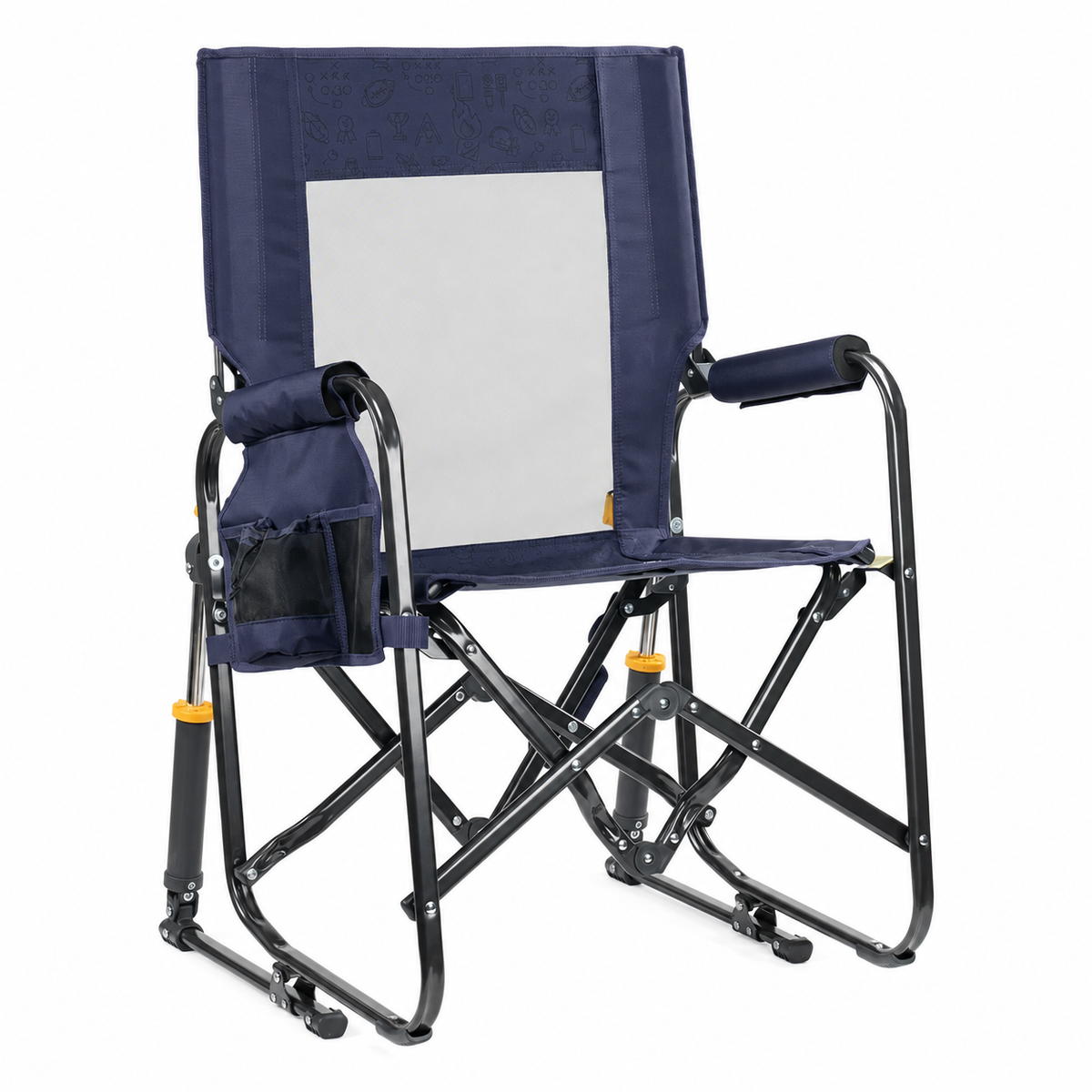 Compact Stowaway Rocking Chair — Portable Fold-Flat Outdoor Chair