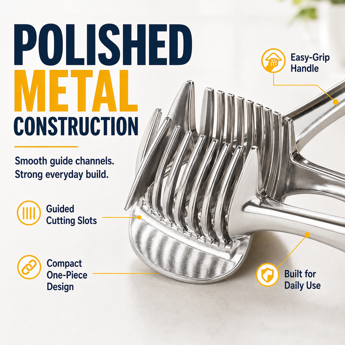 Metal Fruit & Vegetable Slicing Guide