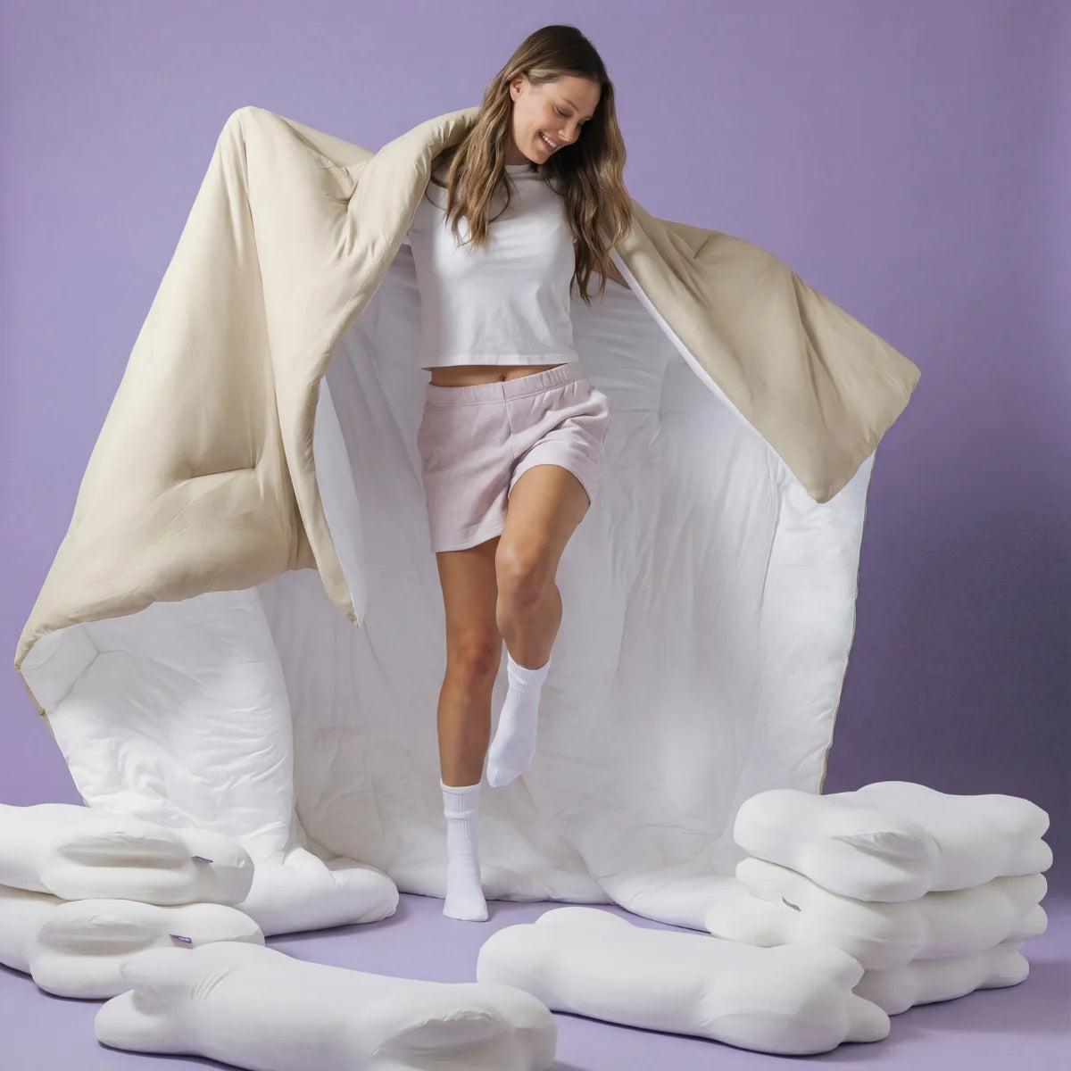 Ultra-Fluffy Machine-Washable Comforter