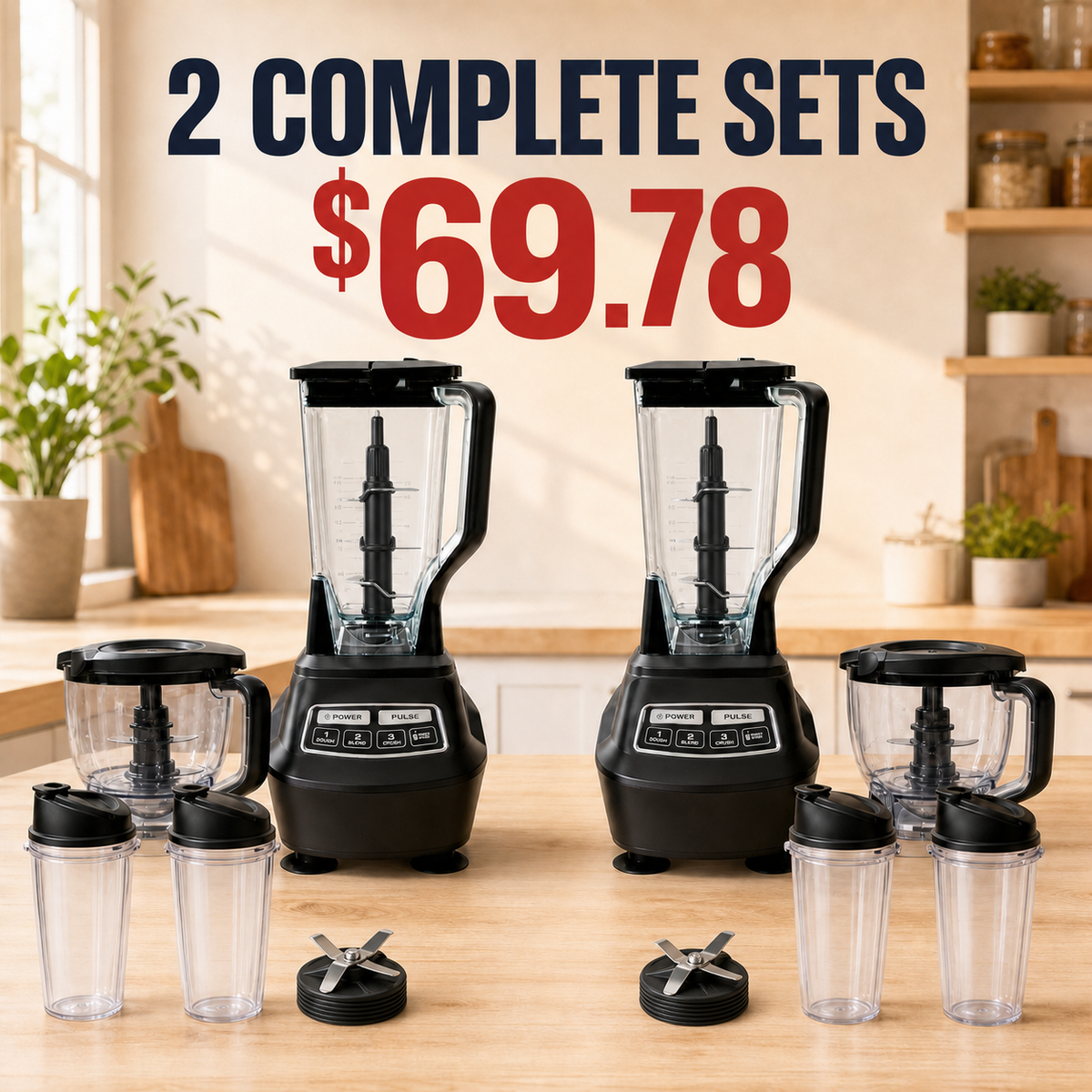1500W Blender & Food Processor Kitchen System