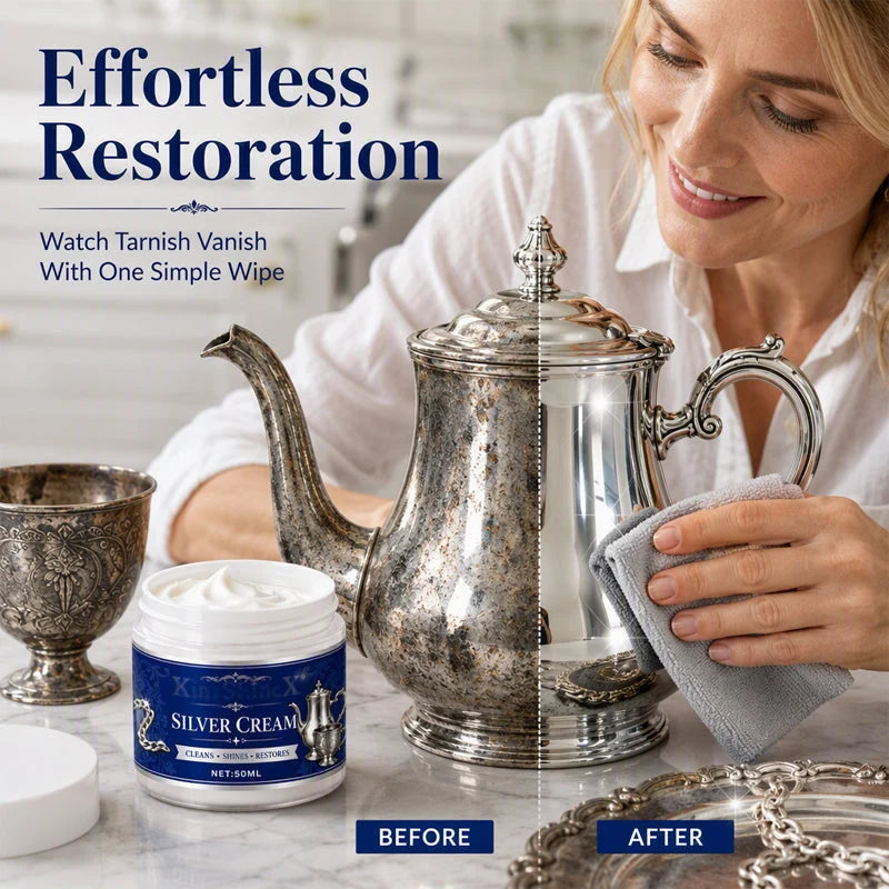 Silver Cleaning & Polishing Cream — Two 50 ml Jars