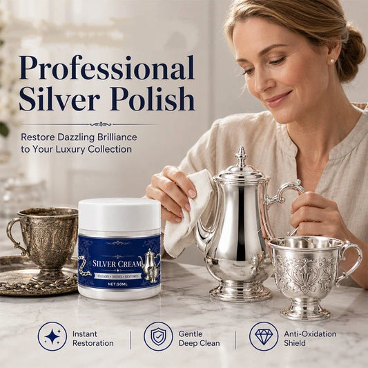 Silver Cleaning & Polishing Cream — Two 50 ml Jars