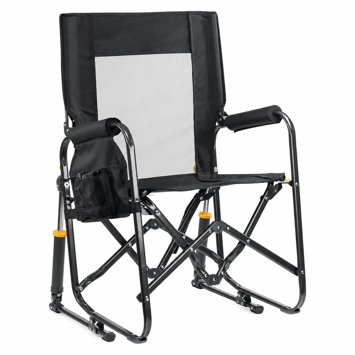 Compact Stowaway Rocking Chair — Portable Fold-Flat Outdoor Chair