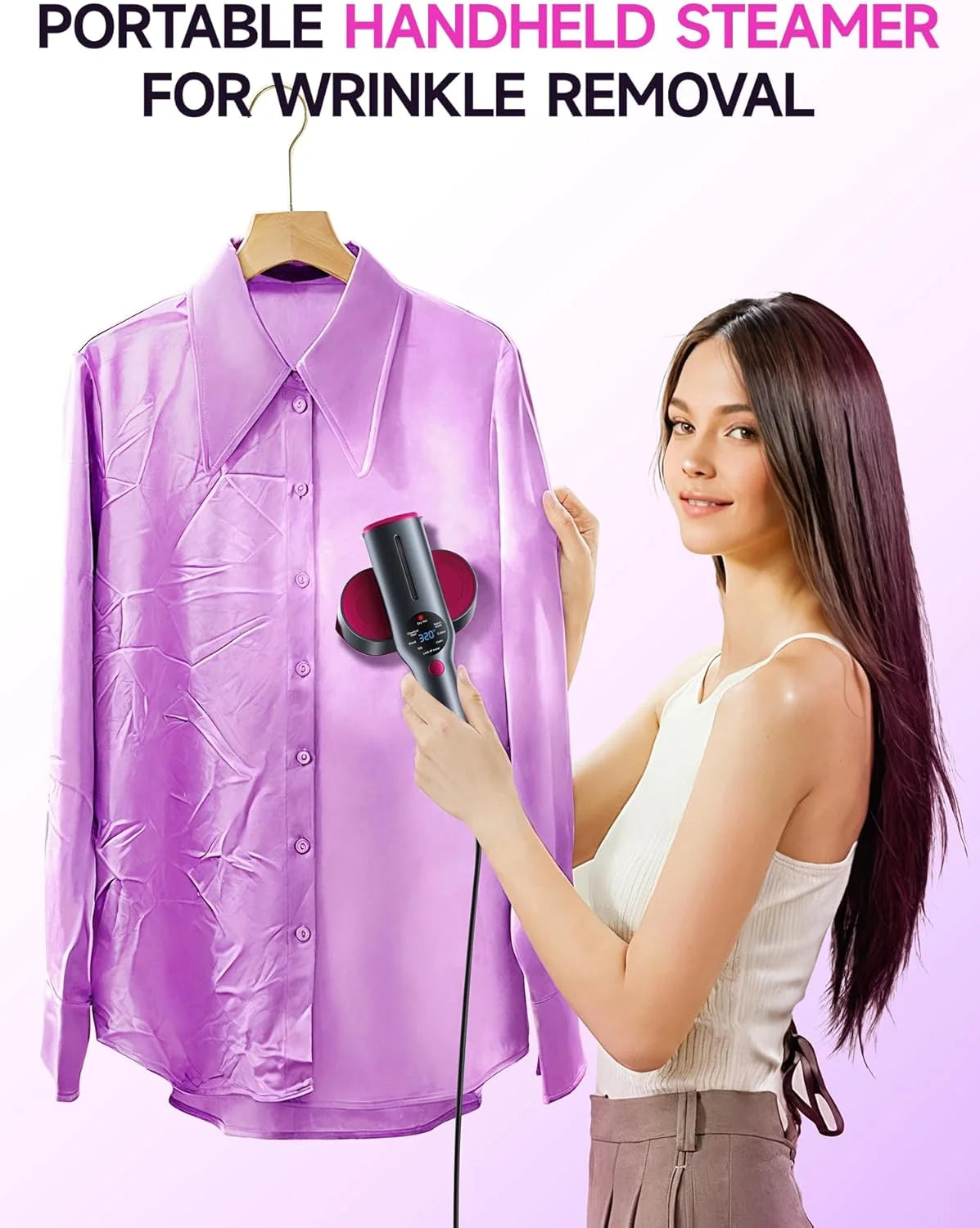 2-in-1 Handheld Garment Steamer & Iron