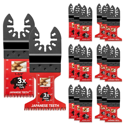 Japanese-Tooth Oscillating Saw Blade Set