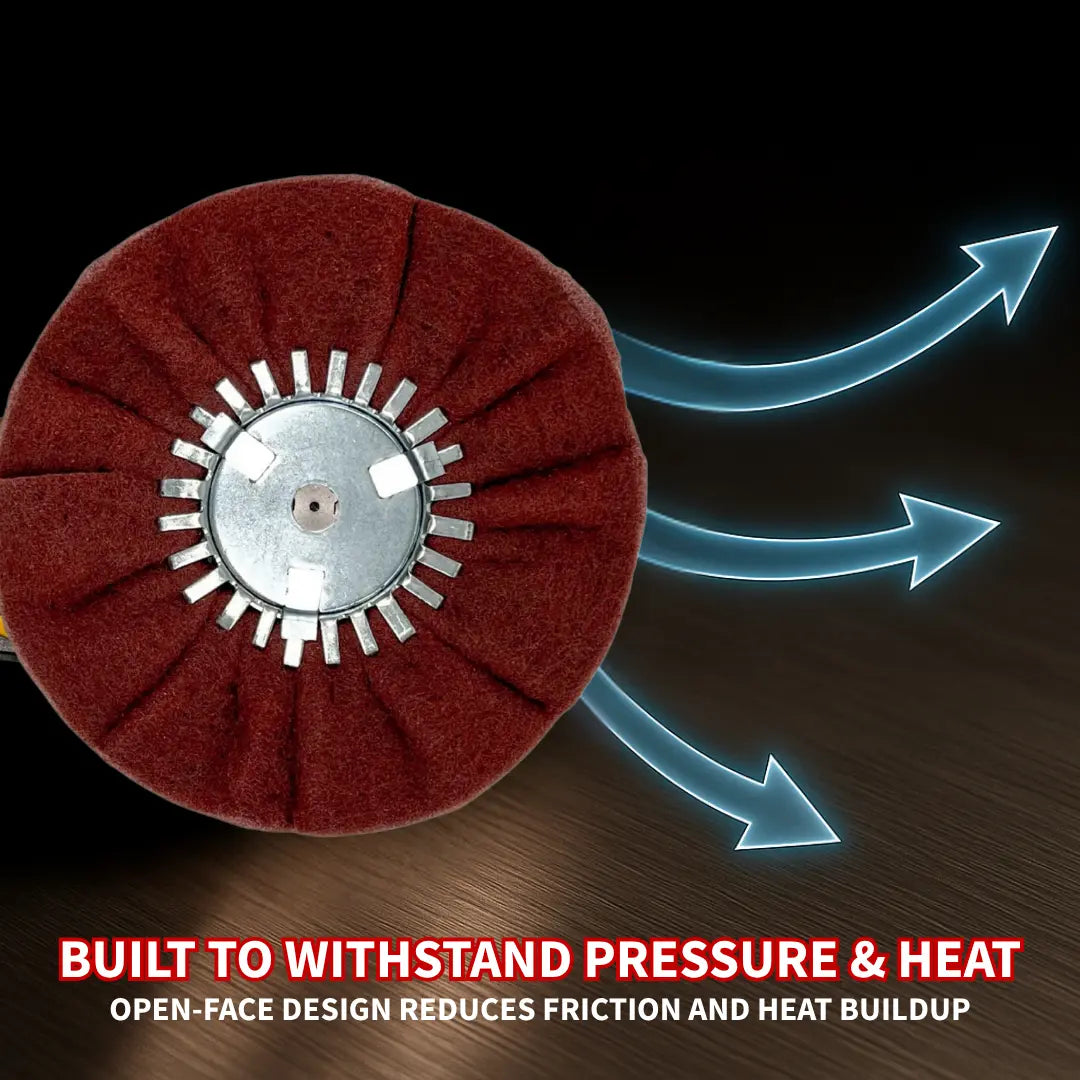 Satin Airway Buffing Wheels — Ultra-Fine & Very Fine Metal Finishing