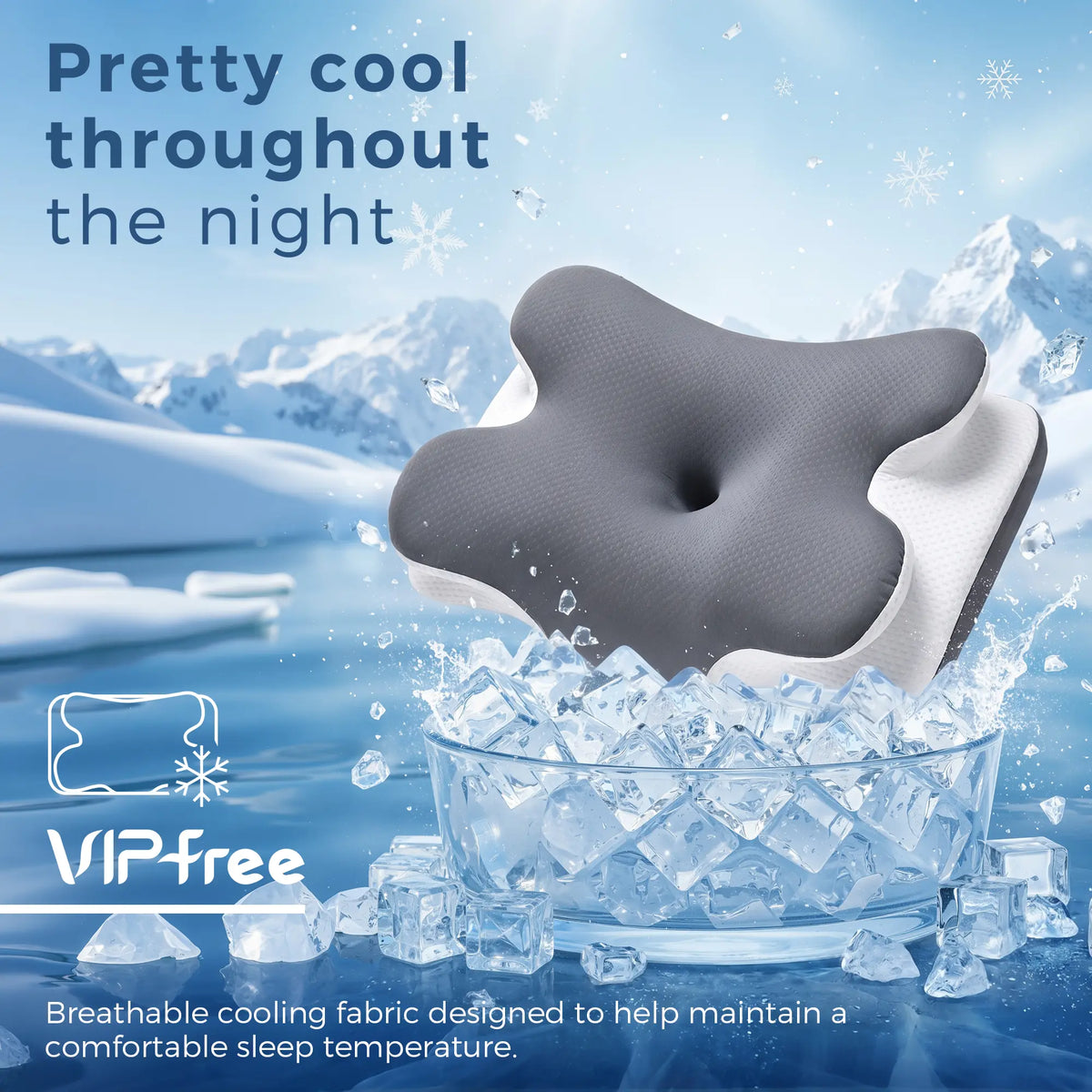 Cooling Memory Foam Neck Pillow