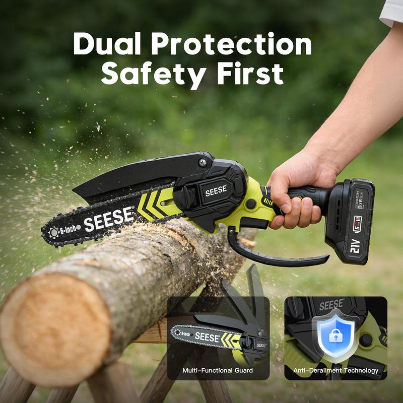 6-Inch Brushless Cordless Mini Chainsaw