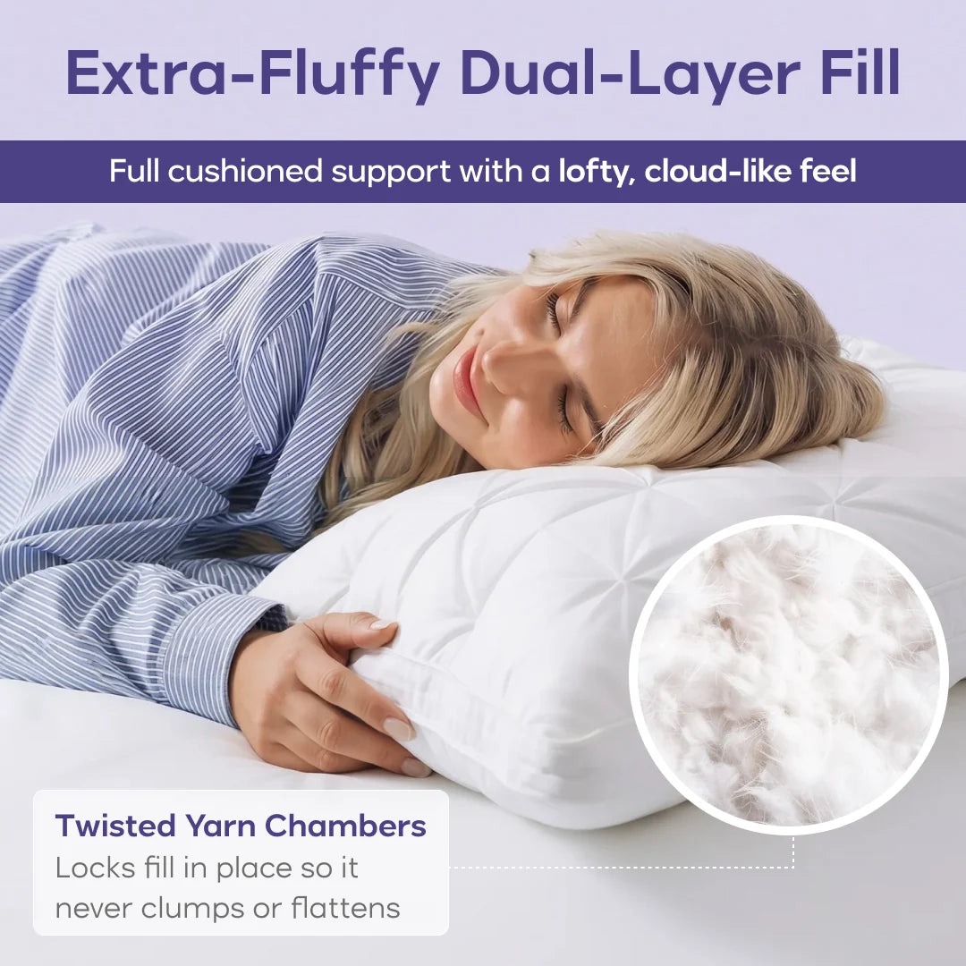 Dual-Layer Fluffy Pillow