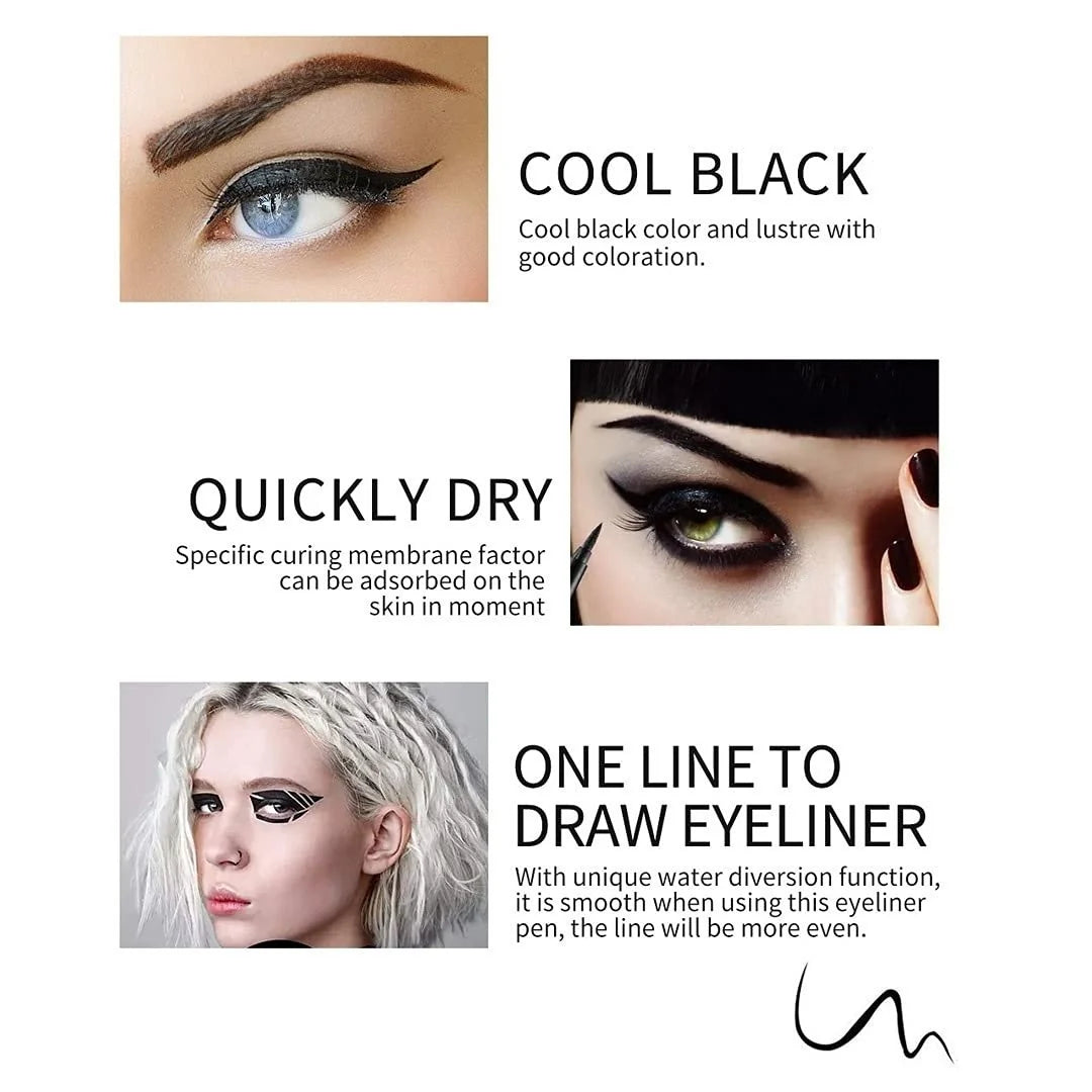14-Color Eyeliner Pencil Set — Metallic & Shimmer Finishes