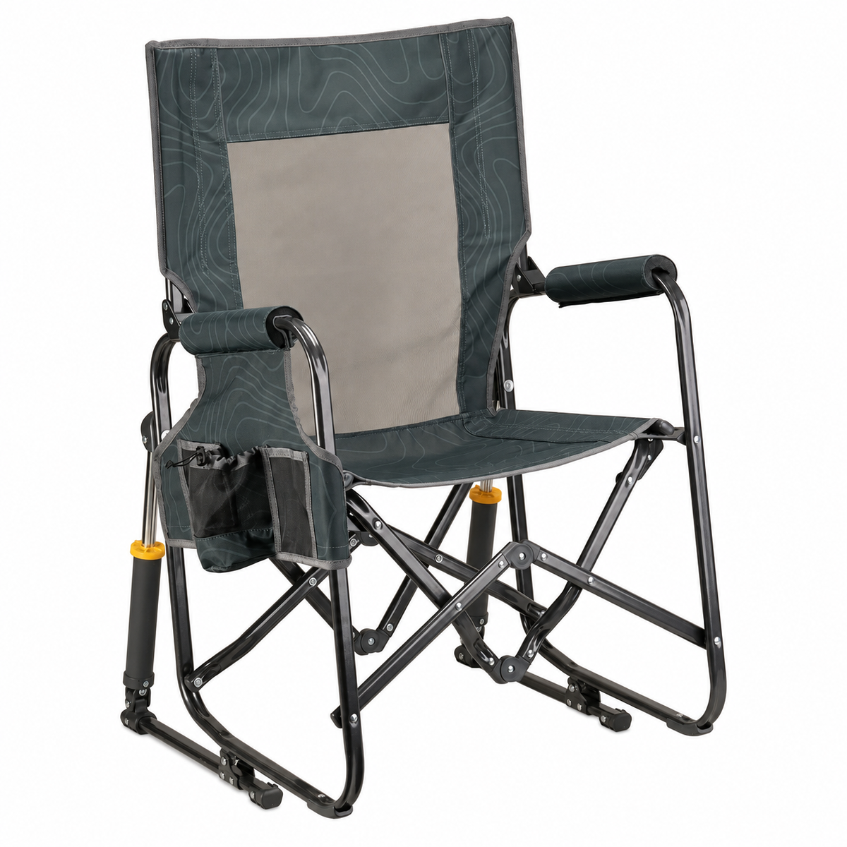 Compact Stowaway Rocking Chair — Portable Fold-Flat Outdoor Chair