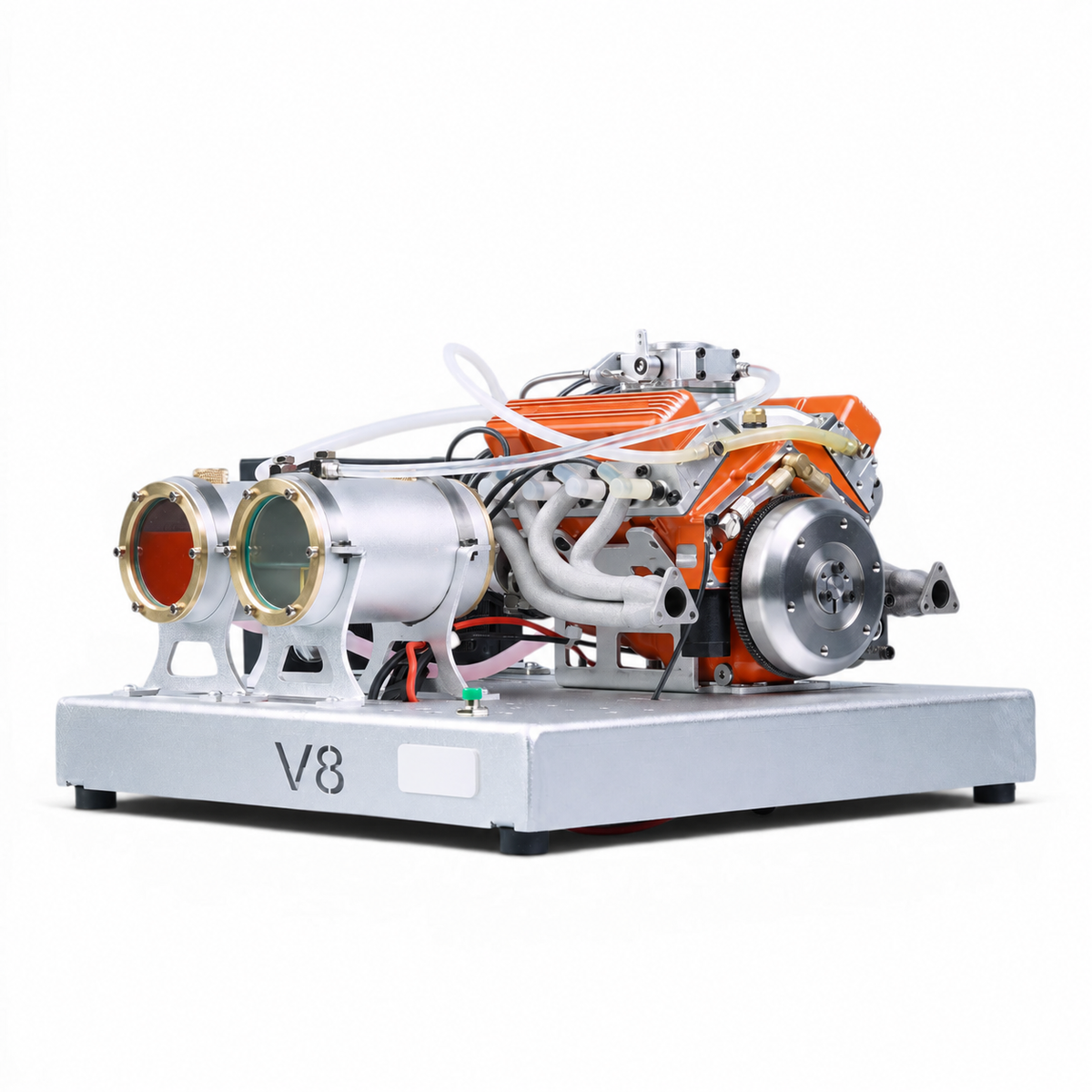 1/6 Scale 44cc OHV V8 Gasoline Engine Model Kit — Water-Cooled, 4-Stroke