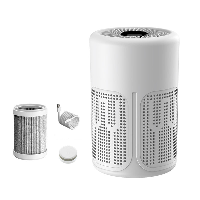 Compact USB Air Purifier with Filter & Aroma Tablets