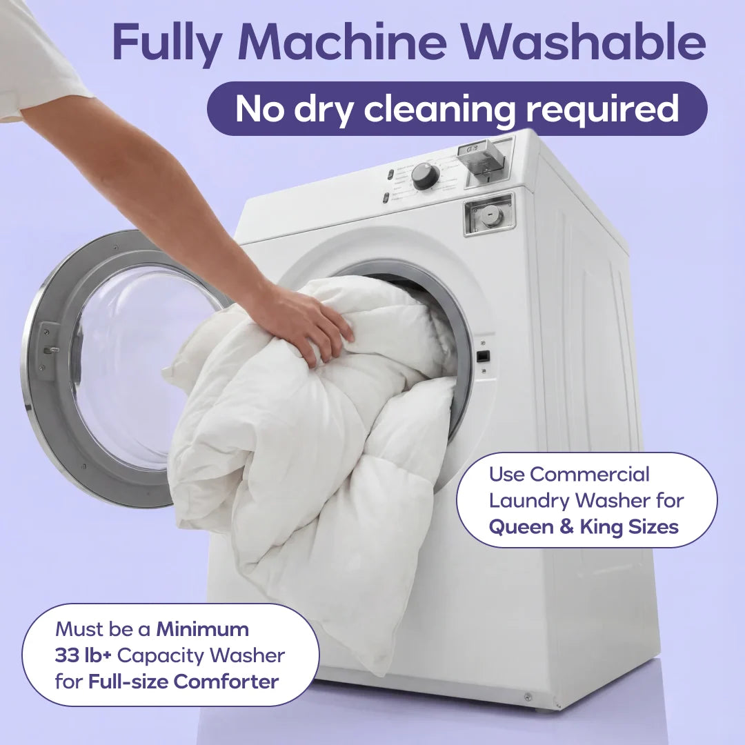 Ultra-Fluffy Machine-Washable Comforter