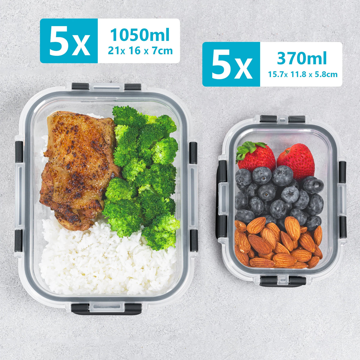 10-Piece Glass Food Storage Set