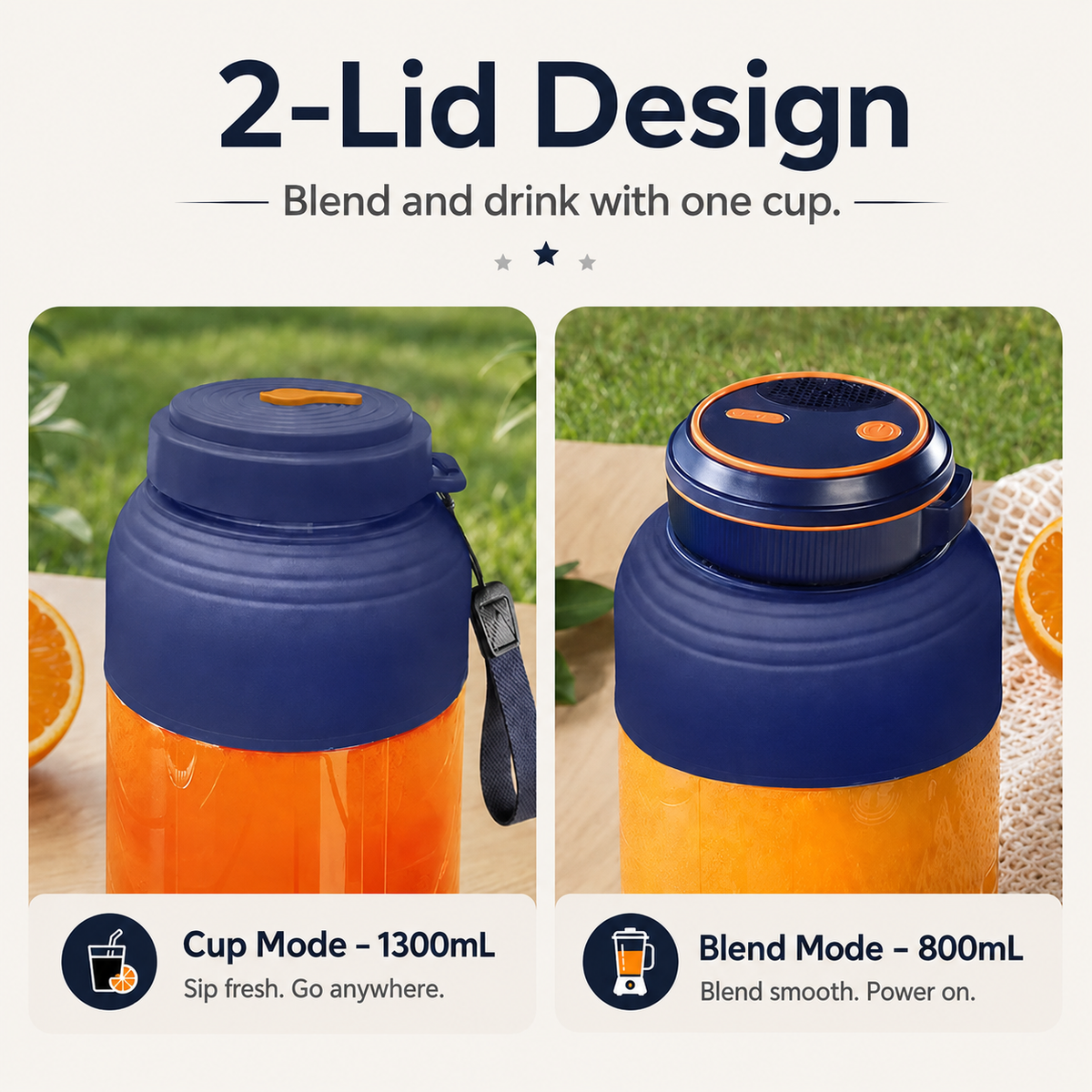 Rechargeable Portable Smoothie Blender Cup