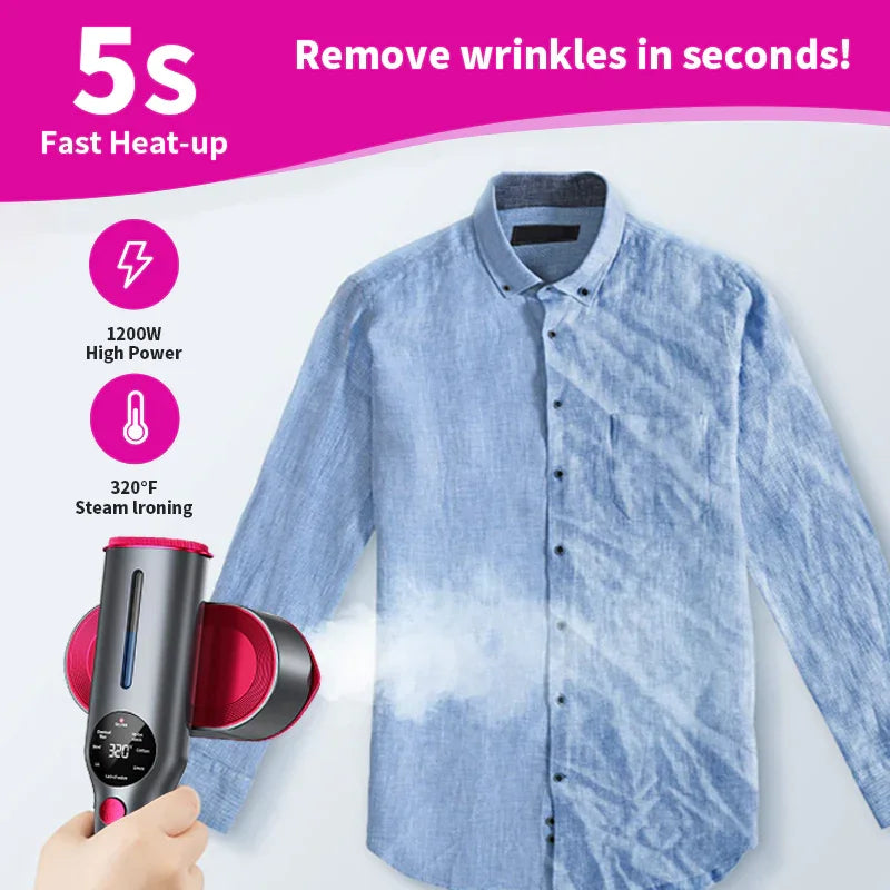 2-in-1 Handheld Garment Steamer & Iron