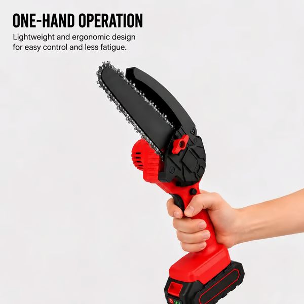 Cordless Mini Chainsaw Kit — Choose 1, 2 or 3 Batteries