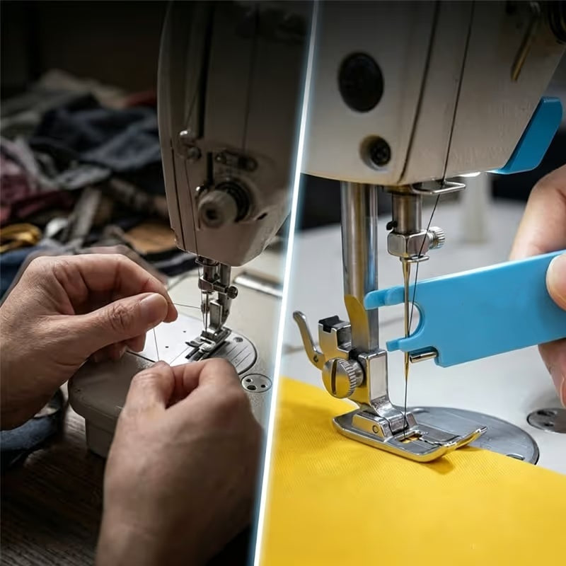 Long-Handle Needle Threading Aid