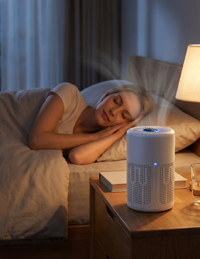 Compact USB Air Purifier with Filter & Aroma Tablets