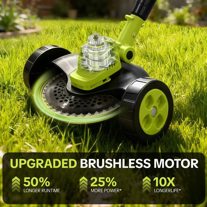 21V Cordless 3-in-1 Grass Trimmer, Edger & Mini Mower