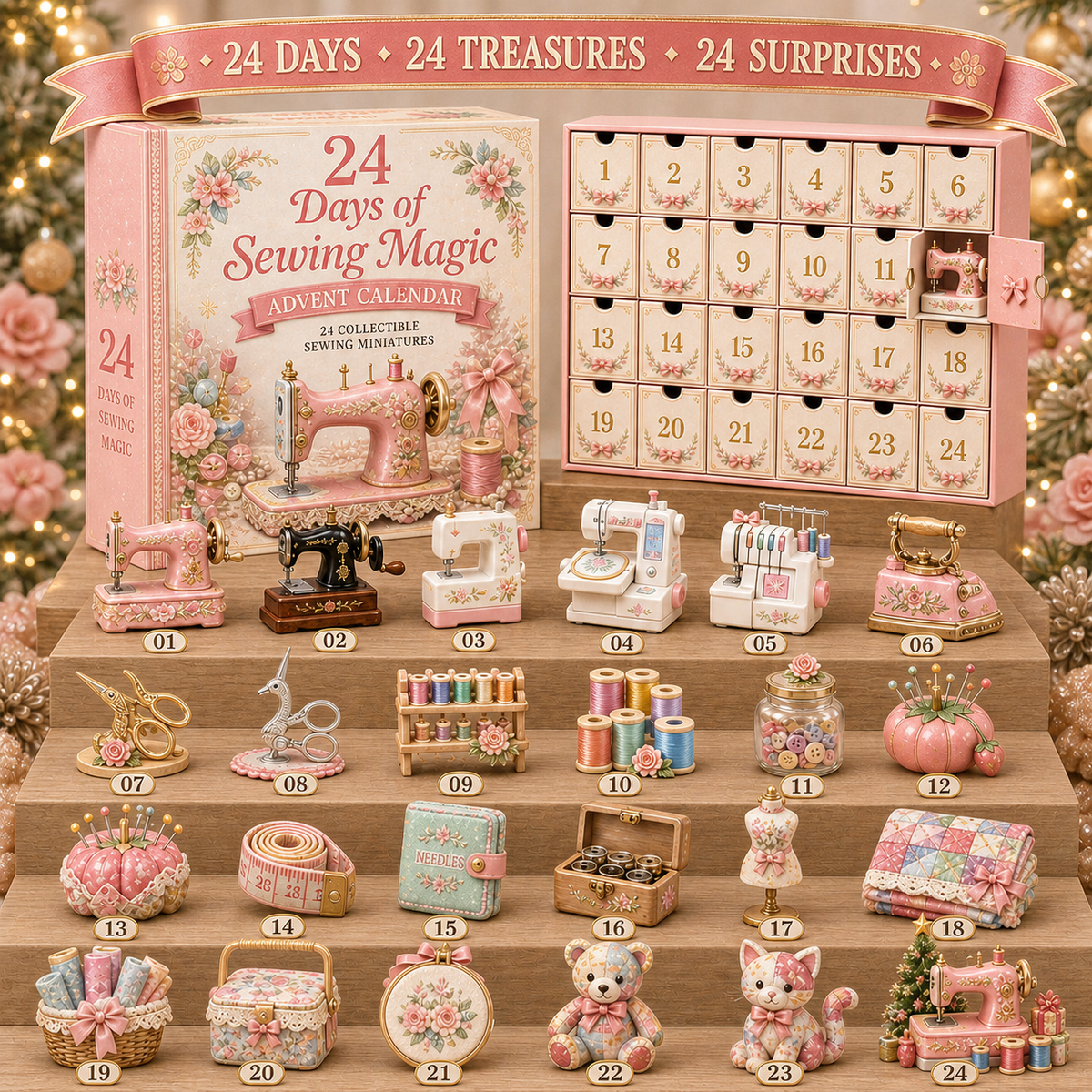 24-Day Sewing Miniatures Advent Calendar