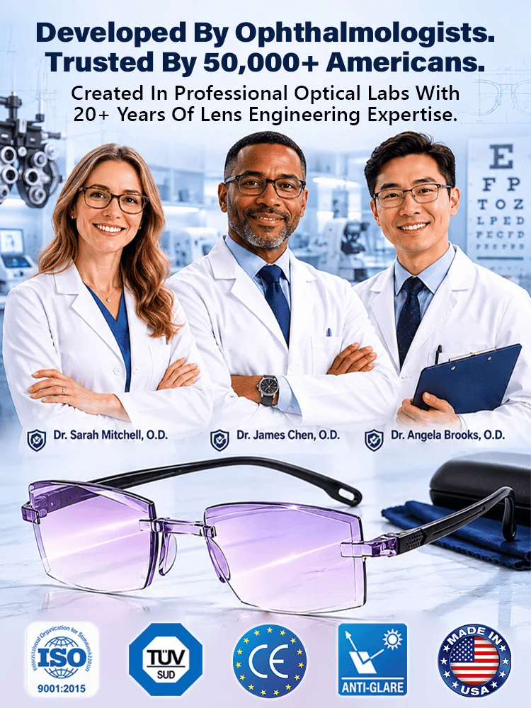 Diamond-Cut Frame Reading Glasses