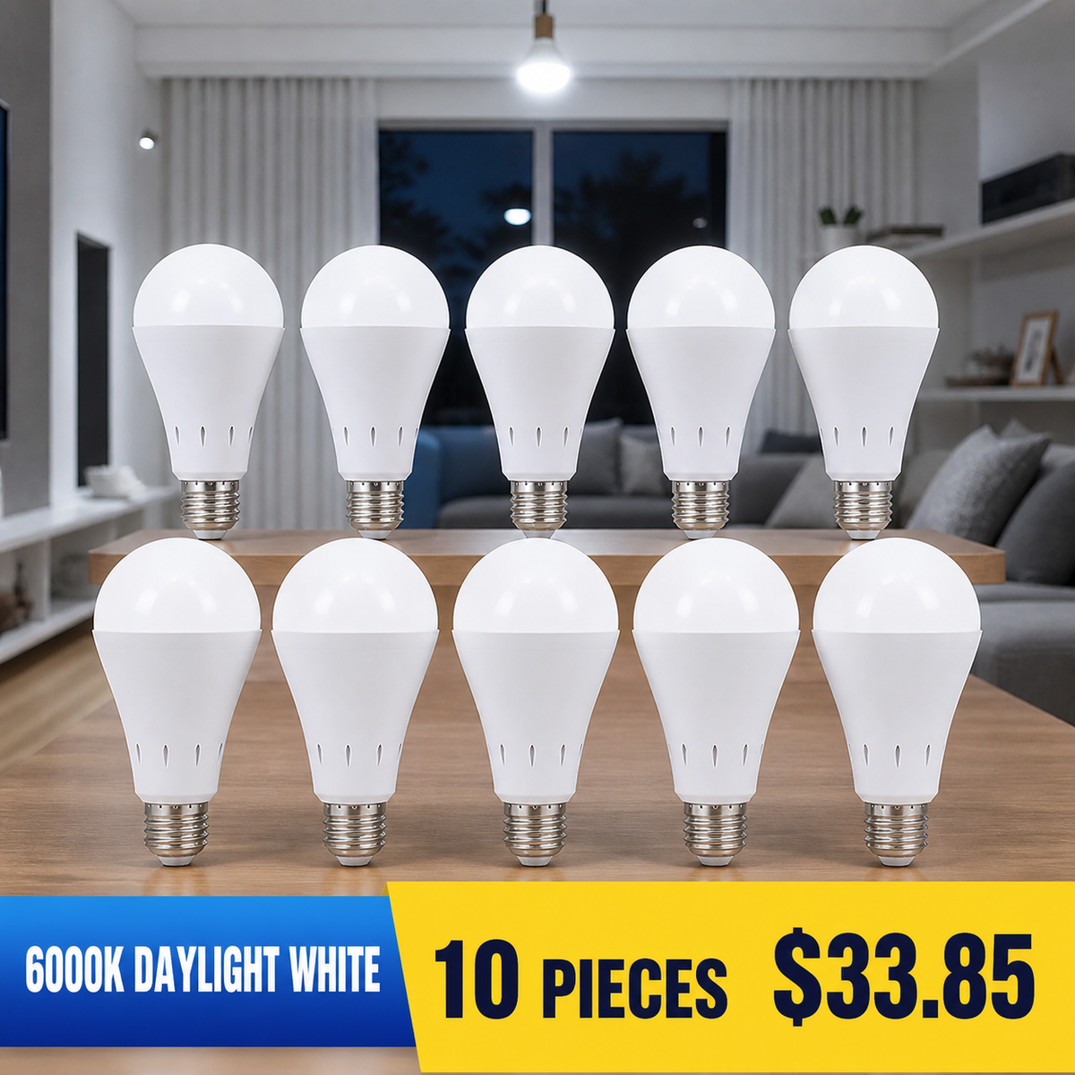 Rechargeable Emergency LED Bulbs with Hanging Caps