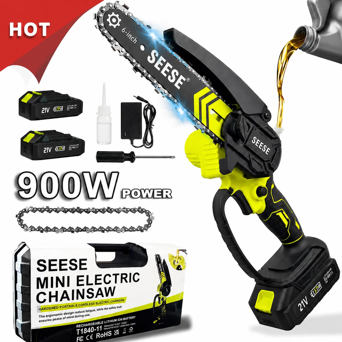 6-Inch Brushless Cordless Mini Chainsaw