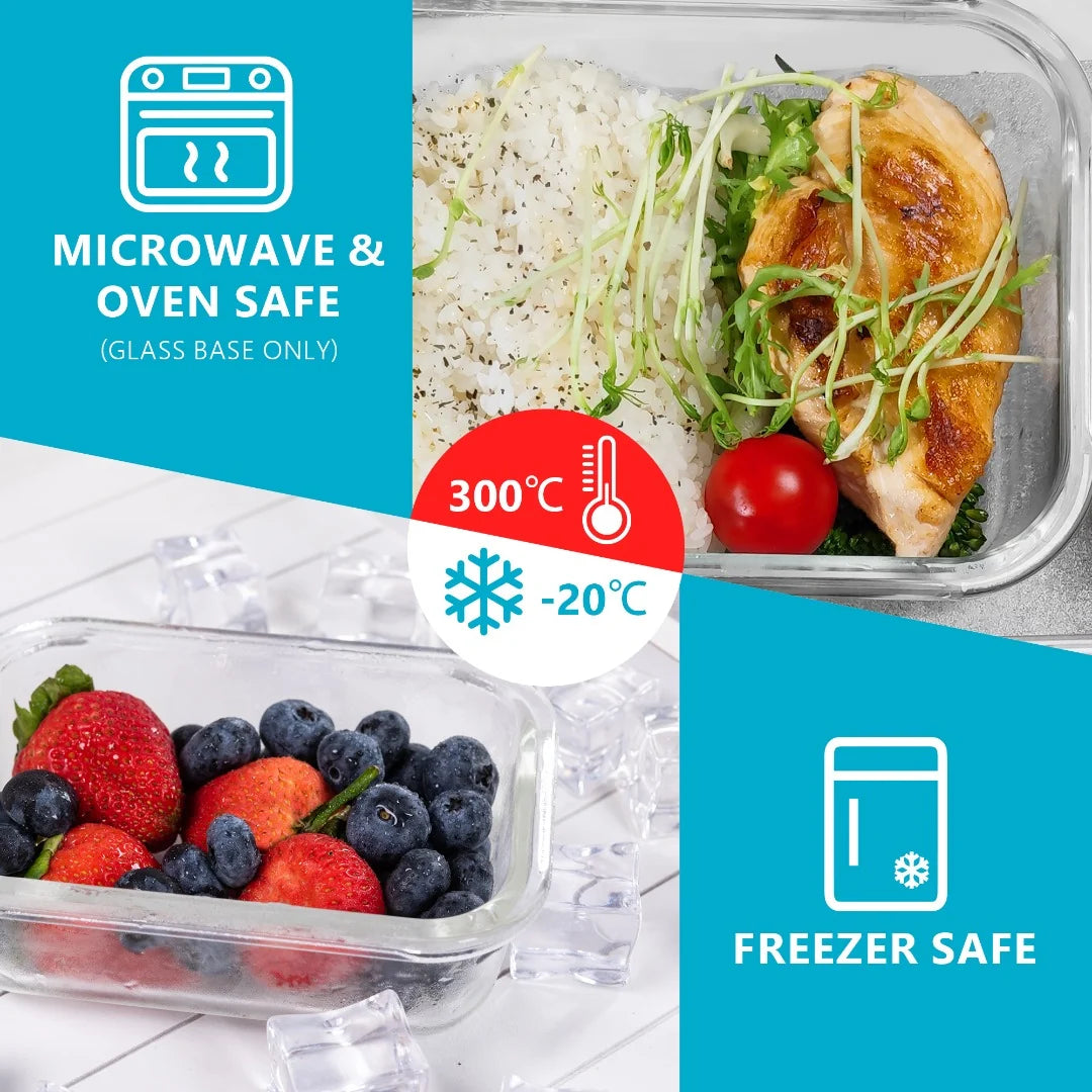 10-Piece Glass Food Storage Set