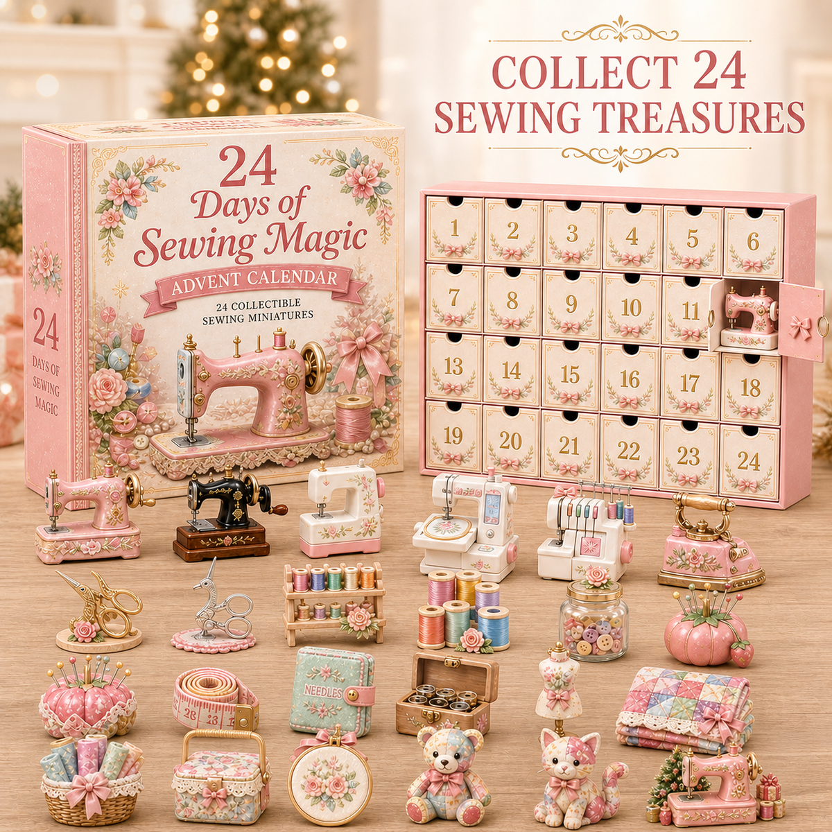 24-Day Sewing Miniatures Advent Calendar