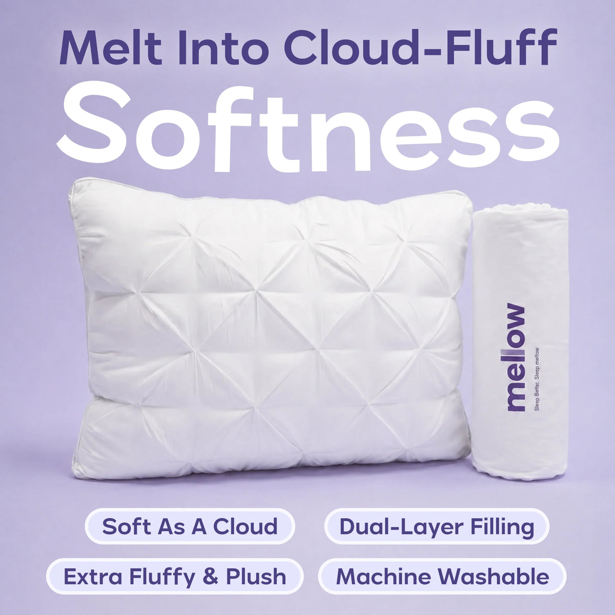 Dual-Layer Fluffy Pillow