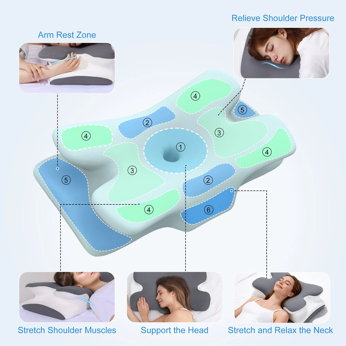 Cooling Memory Foam Neck Pillow