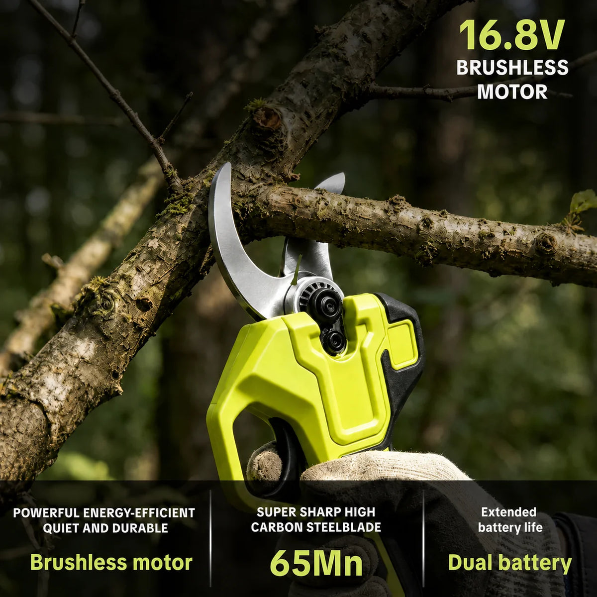 Cordless Electric Pruning Shears – 1.25