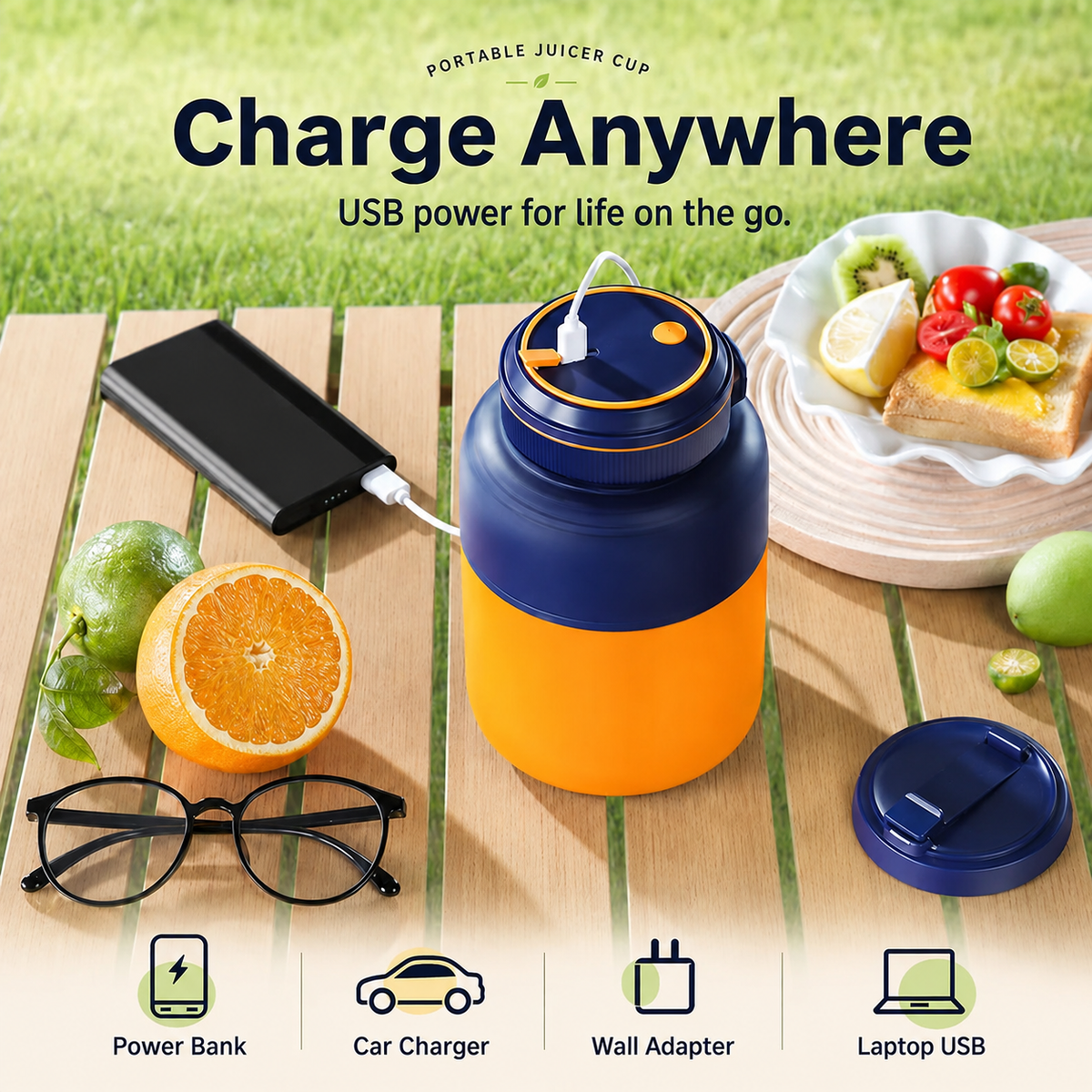Rechargeable Portable Smoothie Blender Cup