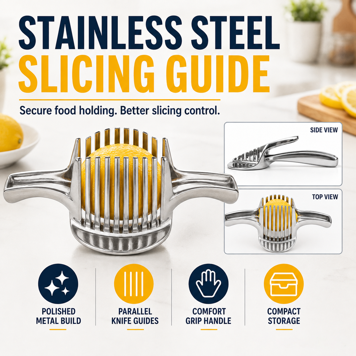 Metal Fruit & Vegetable Slicing Guide