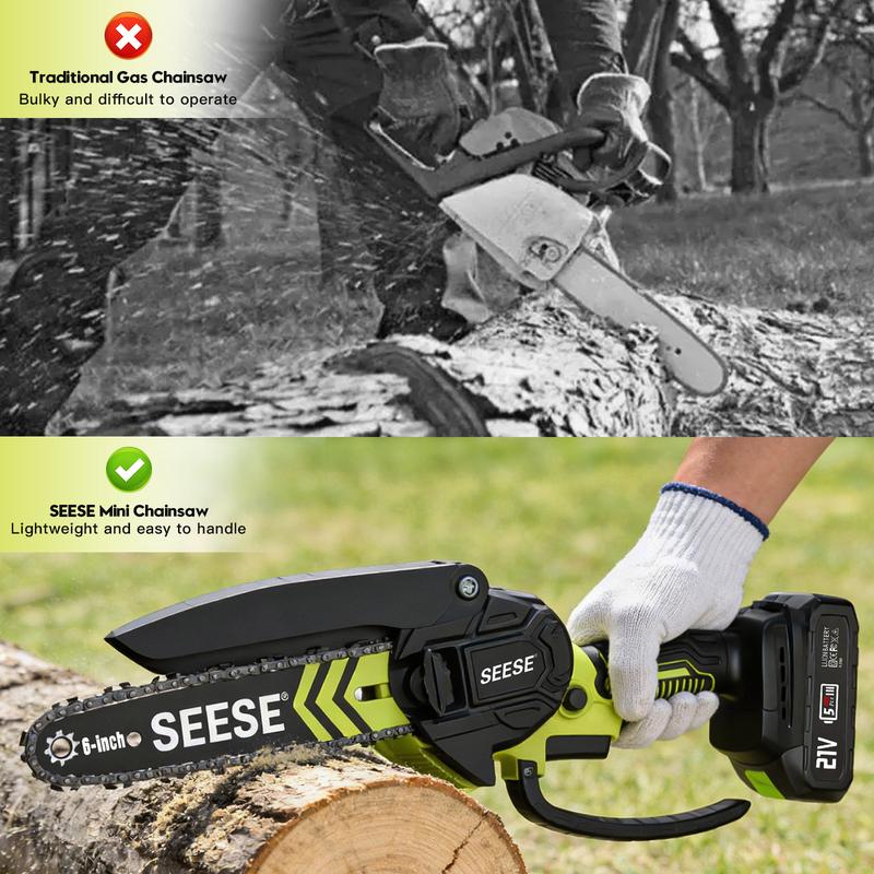 6-Inch Brushless Cordless Mini Chainsaw