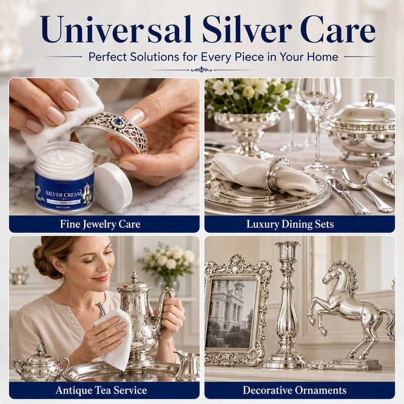 Silver Cleaning & Polishing Cream — Two 50 ml Jars