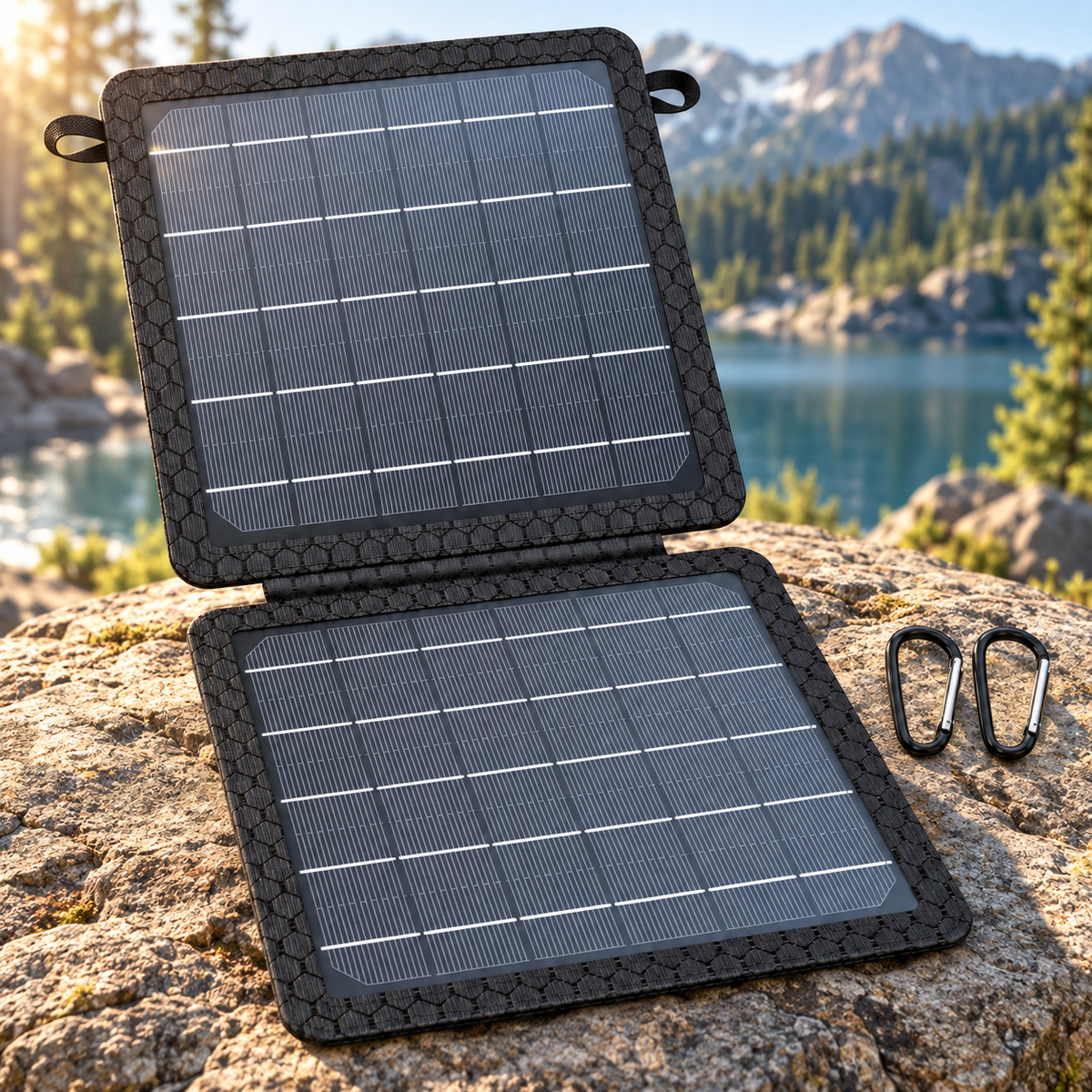 10W Foldable Solar Panel — Portable USB-A & USB-C Charger for Camping