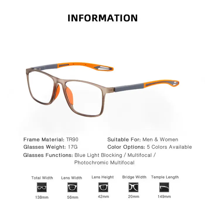 Flexible TR-Frame Reading Glasses