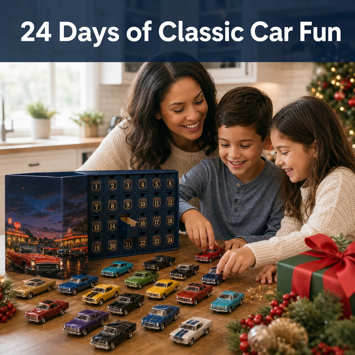 24-Day Classic Car Miniatures Advent Calendar