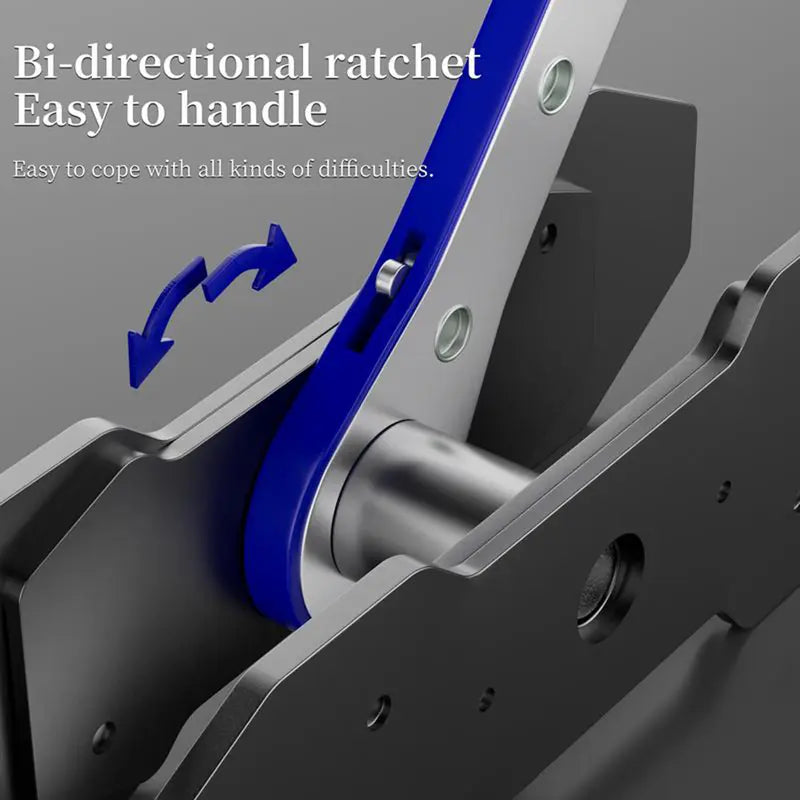 Ratcheting Brake Caliper Piston Press Tool — Blue or Red