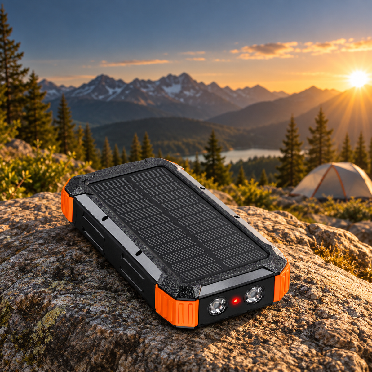 Solar + Hand-Crank Power Bank — 20,000mAh / 50,000mAh