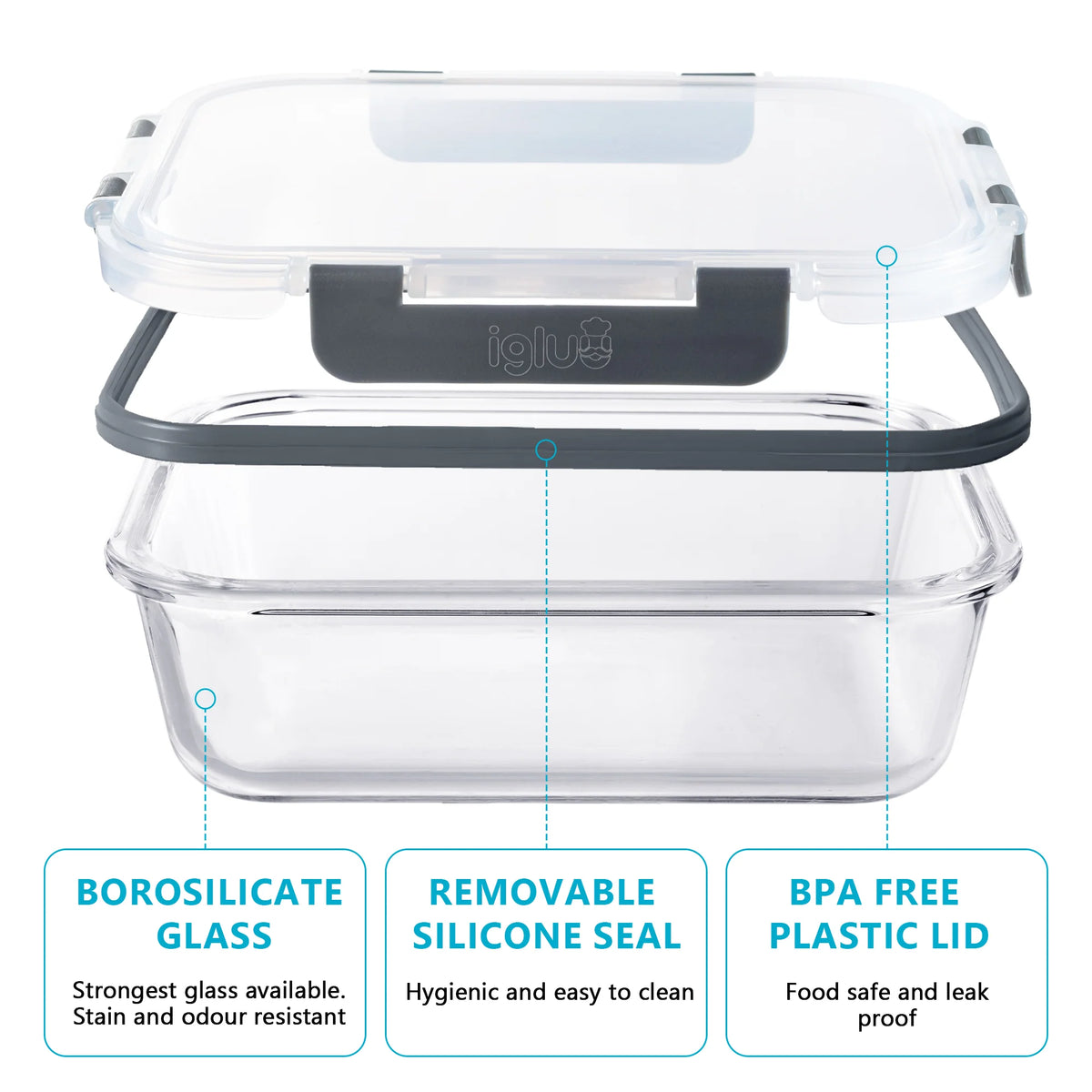 10-Piece Glass Food Storage Set